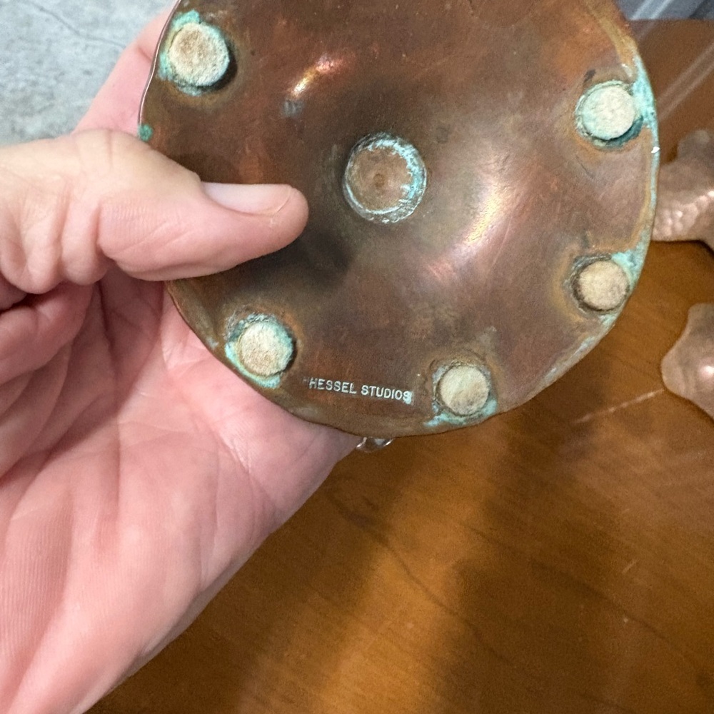 Hessel Studio Copper Candlesticks - Picture 3 of 5